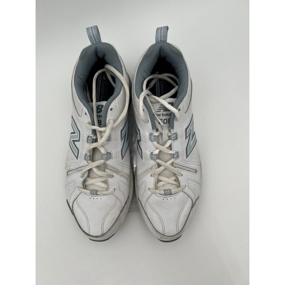 New Balance 608 Shoes Women's Sz 11 B Walking Cross-Train Sneakers Lace Up White - Picture 7 of 16